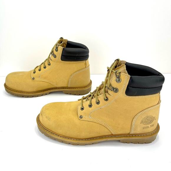 Dickies Raider Plus-ST EH Men Work Safety Boots Size 13 Yellow Leather Steel Toe - Picture 3 of 16